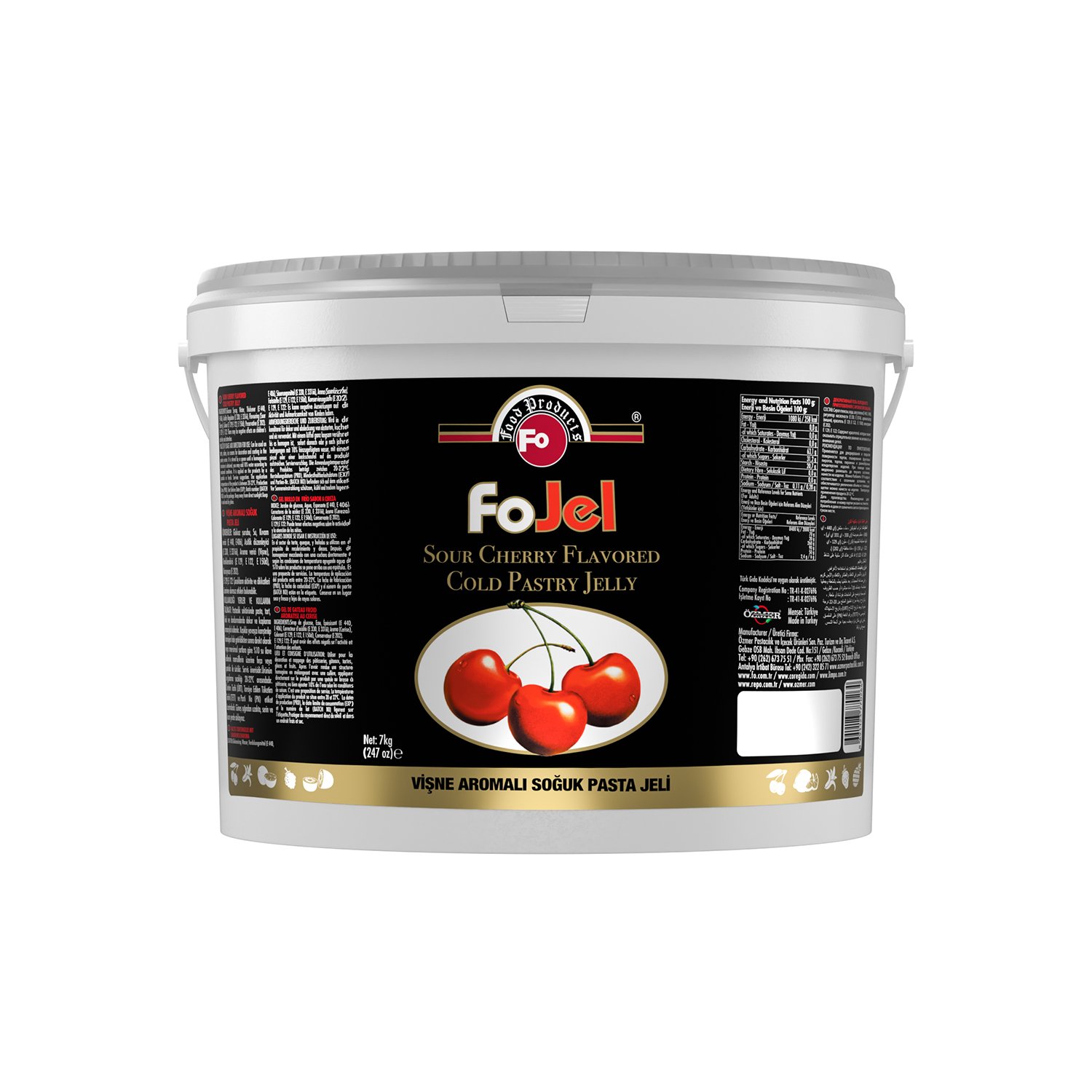 Özmer | FO - Sour Cherry Flavored Cold Pastry Jelly 7kg