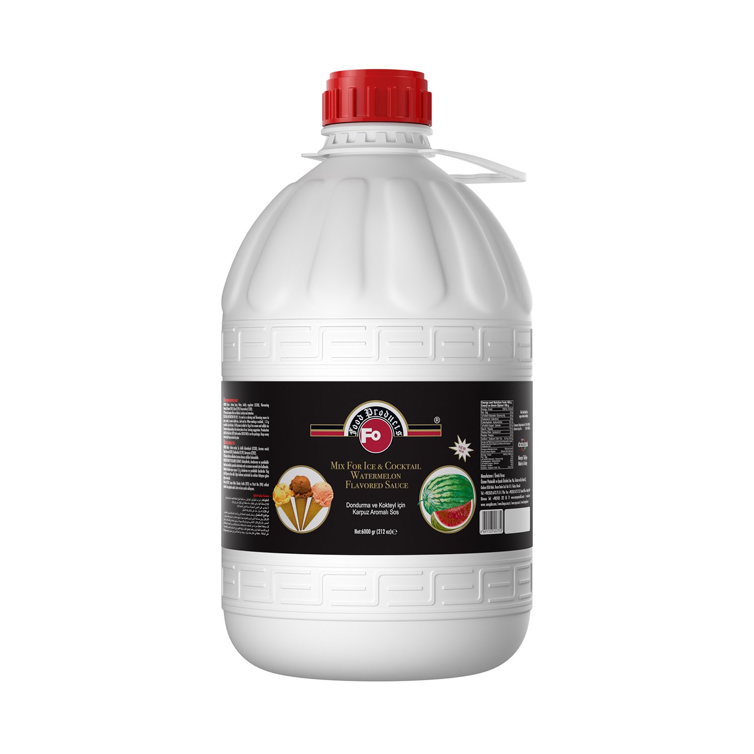 Özmer | Horeca - Karpuz Aromalı Dondurma ve Kokteyl Sosu 6kg