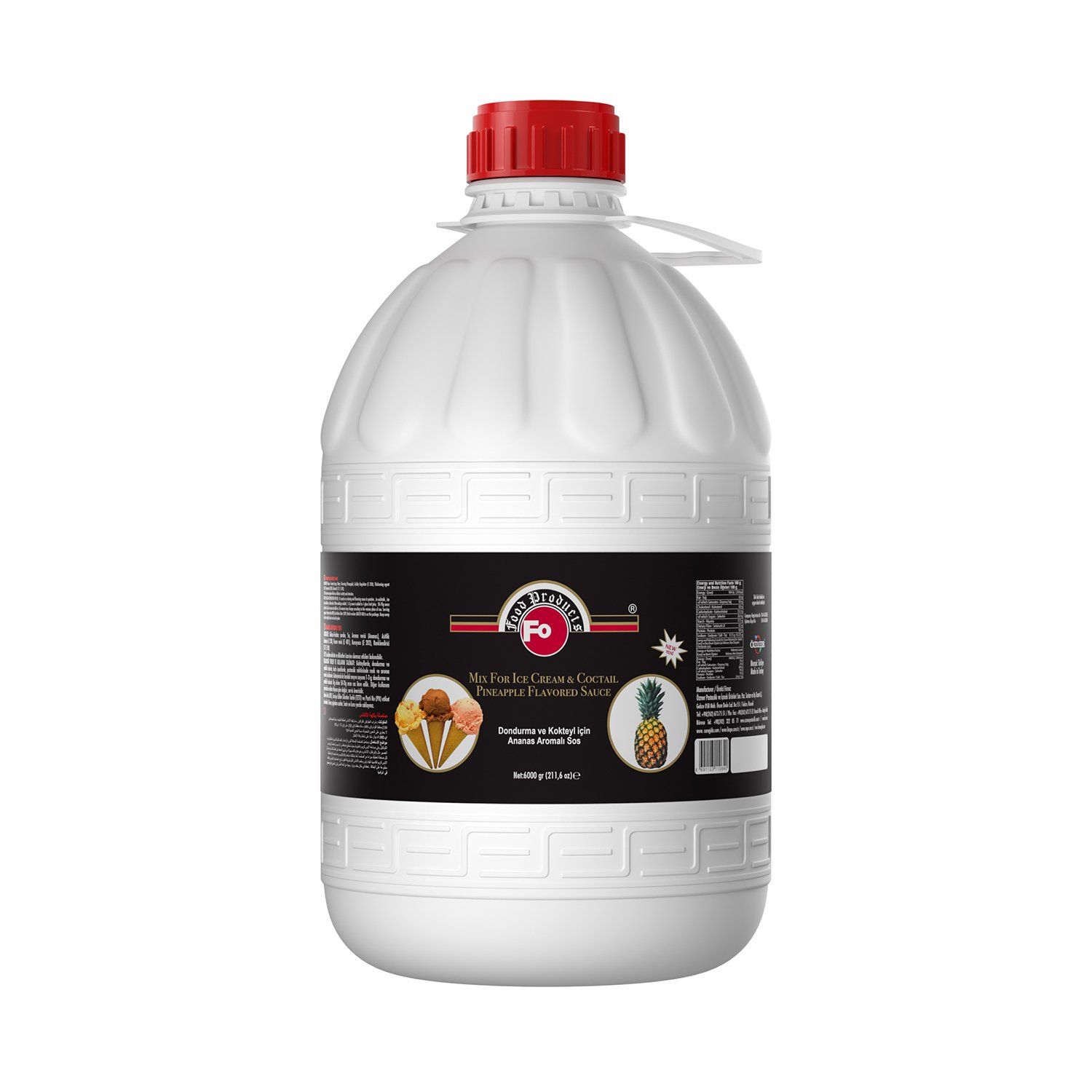 Özmer | FO - Pineapple Flavored Sauce Mix for Ice & Cocktail 6kg