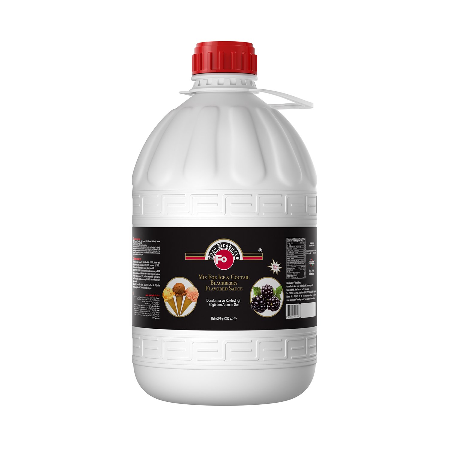 Özmer | FO - Blackberry Flavored Sauce Mix for Ice & Cocktail 6kg