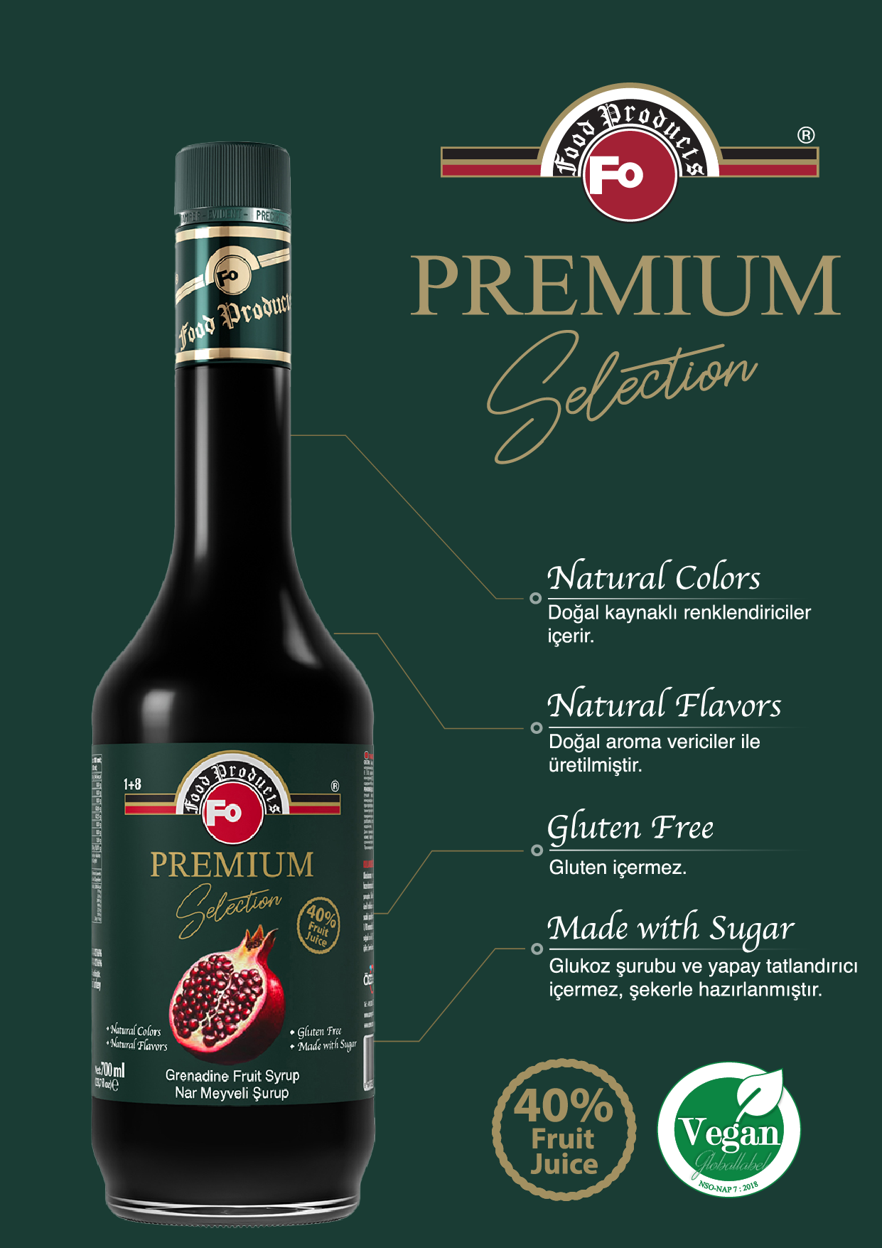 Özmer | Nar Meyveli Şurup - Premium 700 ml