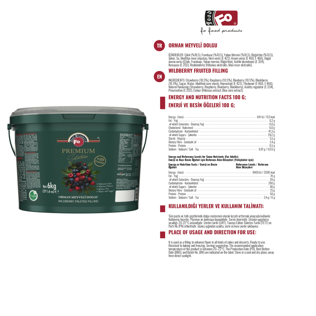 Özmer | FO Premium Selection Fourrage Fruité aux Fruits des Bois 6 kg