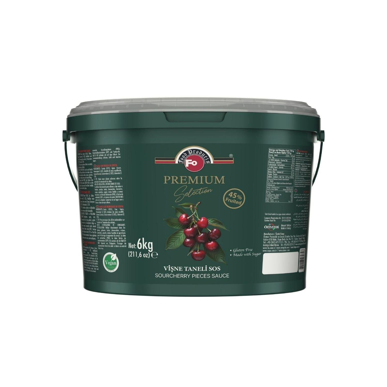 Özmer | FO - FO Premium Selection Sauce aux Morceaux de Griotte 6 kg